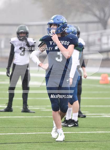 Thumbnail 1 in Live Oak Classical vs. Vanguard College Prep (TAPPS 6-man D2 Area Playoff) photogallery.