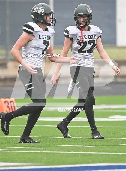 Thumbnail 1 in Live Oak Classical vs. Vanguard College Prep (TAPPS 6-man D2 Area Playoff) photogallery.