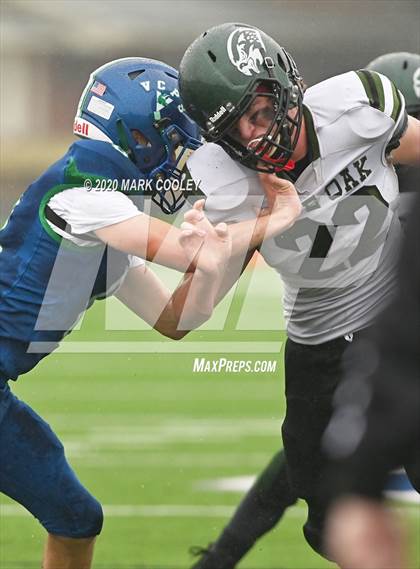 Thumbnail 2 in Live Oak Classical vs. Vanguard College Prep (TAPPS 6-man D2 Area Playoff) photogallery.