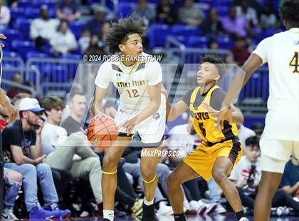 Thumbnail 2 in Stony Point vs. Beaumont United (UIL 6A Basketball Semifinal) photogallery.