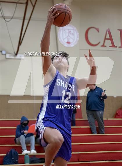 Thumbnail 1 in Shasta vs Rancho Cotate (Rose City Basketball Tournament) photogallery.