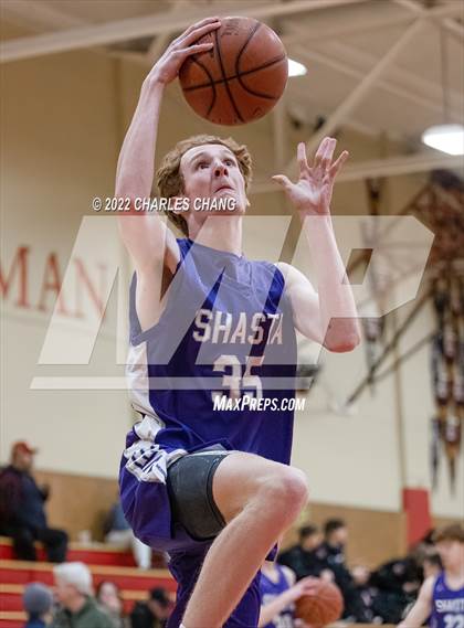 Thumbnail 3 in Shasta vs Rancho Cotate (Rose City Basketball Tournament) photogallery.