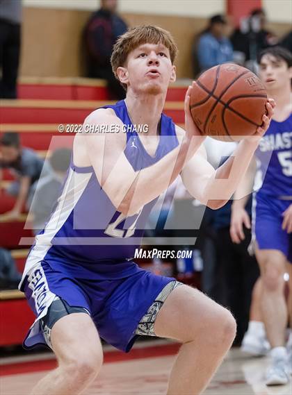 Thumbnail 1 in Shasta vs Rancho Cotate (Rose City Basketball Tournament) photogallery.