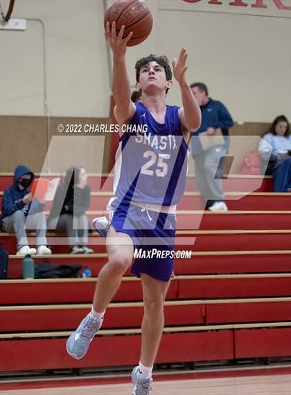 Thumbnail 1 in Shasta vs Rancho Cotate (Rose City Basketball Tournament) photogallery.