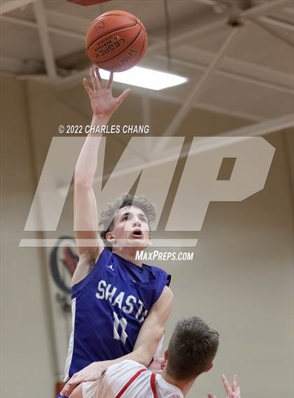 Thumbnail 3 in Shasta vs Rancho Cotate (Rose City Basketball Tournament) photogallery.