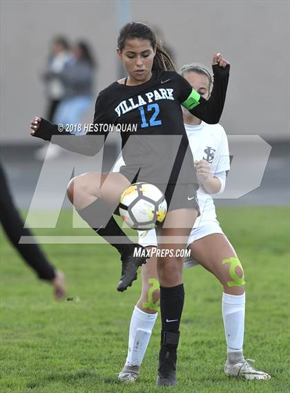 Thumbnail 1 in Villa Park vs St. Lucy's (Katella Tournament) photogallery.
