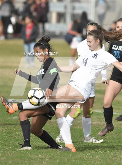 Thumbnail 2 in Villa Park vs St. Lucy's (Katella Tournament) photogallery.
