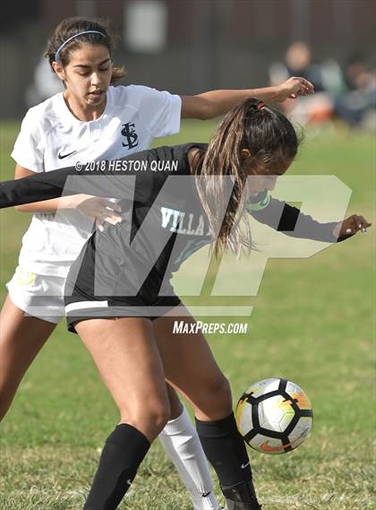 Thumbnail 2 in Villa Park vs St. Lucy's (Katella Tournament) photogallery.