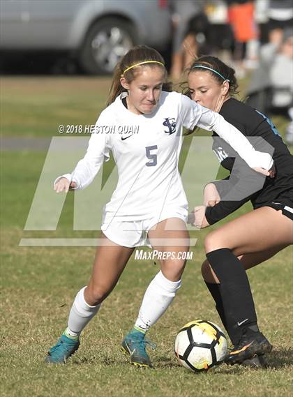 Thumbnail 1 in Villa Park vs St. Lucy's (Katella Tournament) photogallery.