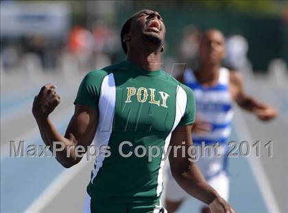 Thumbnail 2 in CIF SS Masters Track & Field Championships  photogallery.