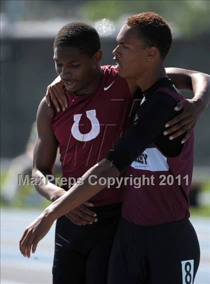 Thumbnail 1 in CIF SS Masters Track & Field Championships  photogallery.