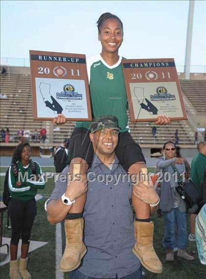 Thumbnail 2 in CIF SS Masters Track & Field Championships  photogallery.