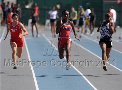 Thumbnail 1 in CIF SS Masters Track & Field Championships  photogallery.