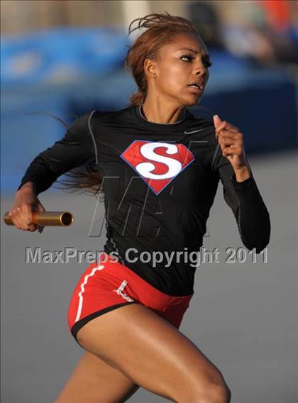 Thumbnail 1 in CIF SS Masters Track & Field Championships  photogallery.