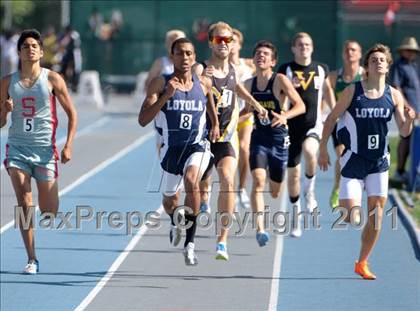 Thumbnail 2 in CIF SS Masters Track & Field Championships  photogallery.