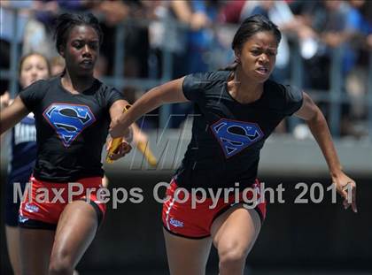 Thumbnail 2 in CIF SS Masters Track & Field Championships  photogallery.