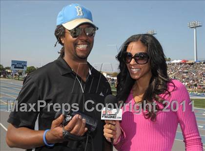 Thumbnail 1 in CIF SS Masters Track & Field Championships  photogallery.