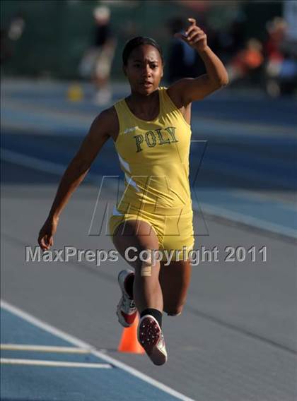 Thumbnail 1 in CIF SS Masters Track & Field Championships  photogallery.