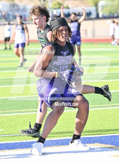 Thumbnail 2 in Greenway vs. Cesar Chavez (O'Connor 7 on 7 -  Saturday Night Lights) photogallery.