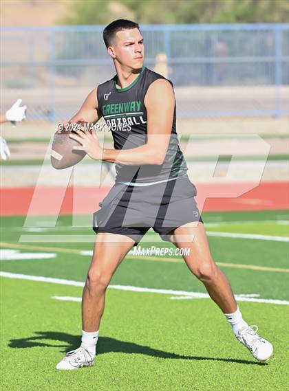 Thumbnail 2 in Greenway vs. Cesar Chavez (O'Connor 7 on 7 -  Saturday Night Lights) photogallery.