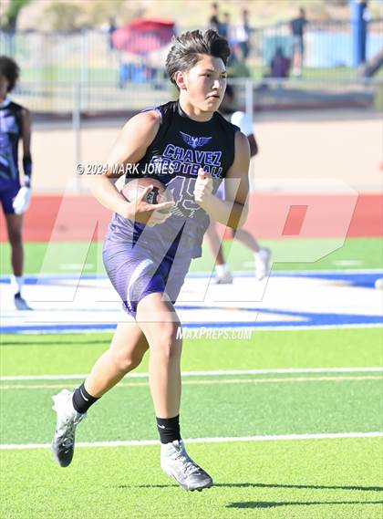 Thumbnail 3 in Greenway vs. Cesar Chavez (O'Connor 7 on 7 -  Saturday Night Lights) photogallery.