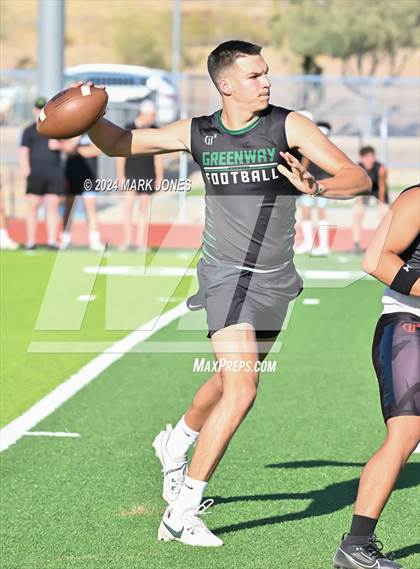 Thumbnail 1 in Greenway vs. Cesar Chavez (O'Connor 7 on 7 -  Saturday Night Lights) photogallery.