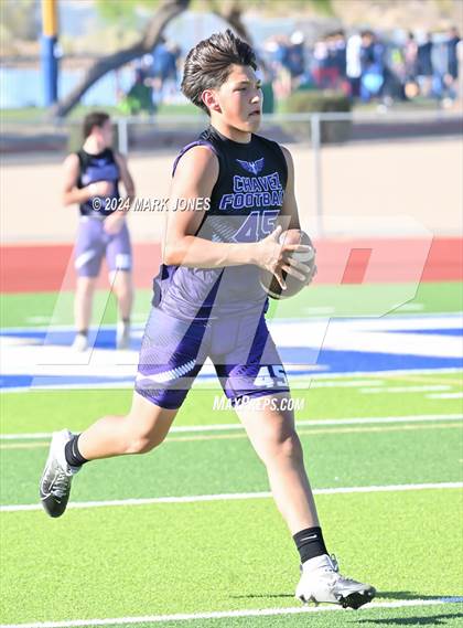Thumbnail 2 in Greenway vs. Cesar Chavez (O'Connor 7 on 7 -  Saturday Night Lights) photogallery.