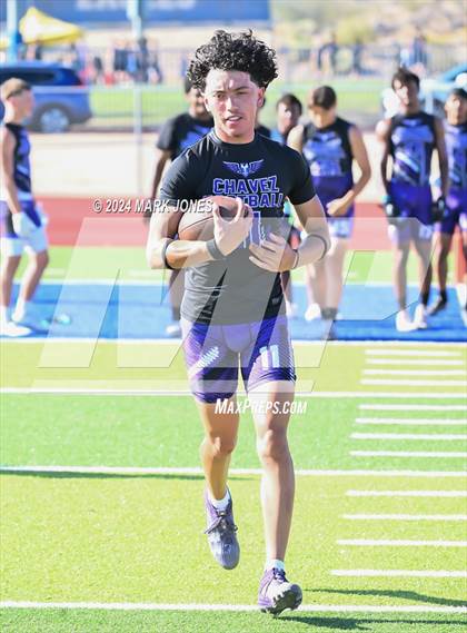 Thumbnail 3 in Greenway vs. Cesar Chavez (O'Connor 7 on 7 -  Saturday Night Lights) photogallery.