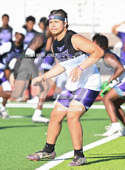 Thumbnail 3 in Greenway vs. Cesar Chavez (O'Connor 7 on 7 -  Saturday Night Lights) photogallery.