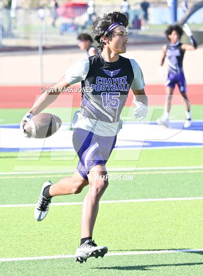 Thumbnail 2 in Greenway vs. Cesar Chavez (O'Connor 7 on 7 -  Saturday Night Lights) photogallery.