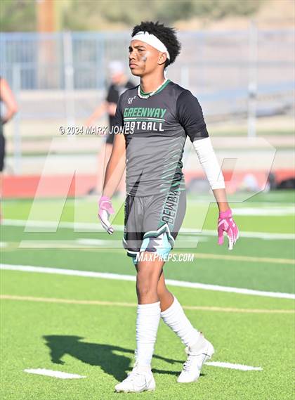 Thumbnail 1 in Greenway vs. Cesar Chavez (O'Connor 7 on 7 -  Saturday Night Lights) photogallery.