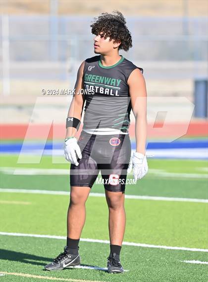 Thumbnail 2 in Greenway vs. Cesar Chavez (O'Connor 7 on 7 -  Saturday Night Lights) photogallery.