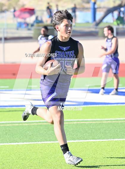 Thumbnail 1 in Greenway vs. Cesar Chavez (O'Connor 7 on 7 -  Saturday Night Lights) photogallery.