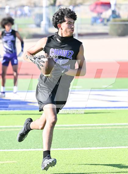 Thumbnail 1 in Greenway vs. Cesar Chavez (O'Connor 7 on 7 -  Saturday Night Lights) photogallery.