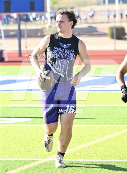 Thumbnail 1 in Greenway vs. Cesar Chavez (O'Connor 7 on 7 -  Saturday Night Lights) photogallery.