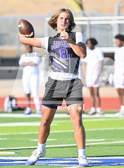 Thumbnail 2 in Greenway vs. Cesar Chavez (O'Connor 7 on 7 -  Saturday Night Lights) photogallery.