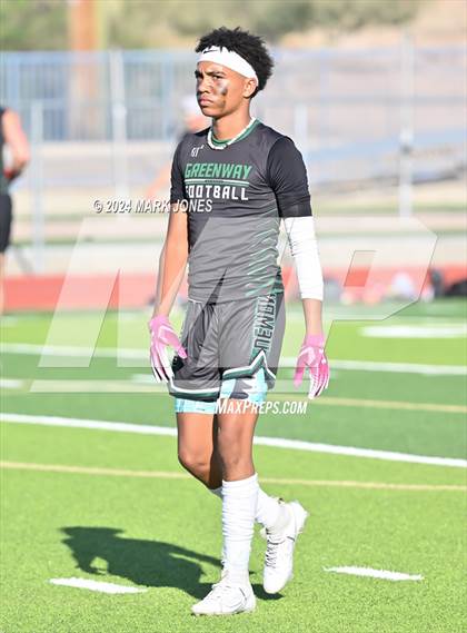 Thumbnail 2 in Greenway vs. Cesar Chavez (O'Connor 7 on 7 -  Saturday Night Lights) photogallery.