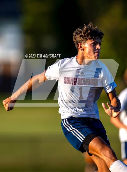 Thumbnail 2 in South Dearborn vs Greensburg (IHSAA 2A Sectional Round 1) photogallery.