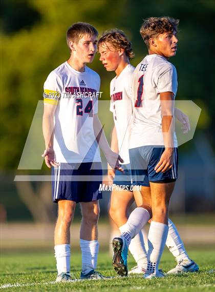 Thumbnail 2 in South Dearborn vs Greensburg (IHSAA 2A Sectional Round 1) photogallery.