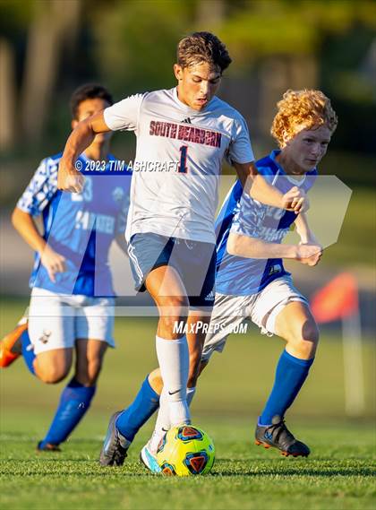 Thumbnail 2 in South Dearborn vs Greensburg (IHSAA 2A Sectional Round 1) photogallery.