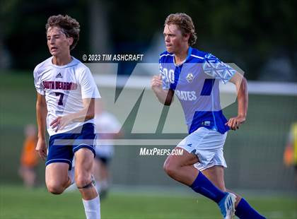 Thumbnail 2 in South Dearborn vs Greensburg (IHSAA 2A Sectional Round 1) photogallery.
