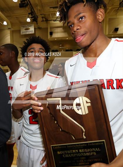 Thumbnail 3 in Christian vs. View Park (CIF SoCal D4 Finals) photogallery.