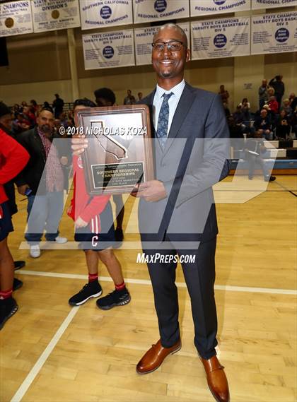 Thumbnail 3 in Christian vs. View Park (CIF SoCal D4 Finals) photogallery.