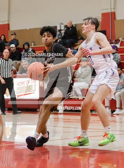 Thumbnail 1 in Saint Francis vs Petaluma (Rose City Basketball Tournament) photogallery.