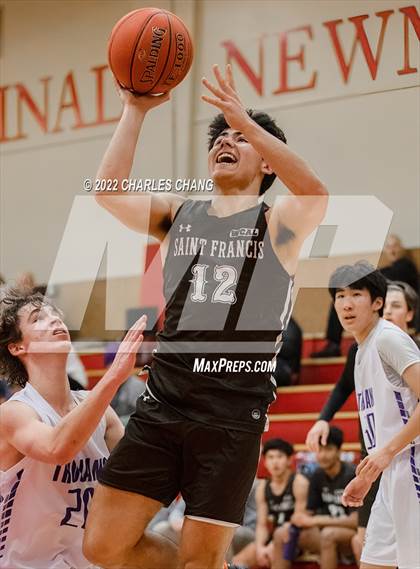 Thumbnail 2 in Saint Francis vs Petaluma (Rose City Basketball Tournament) photogallery.