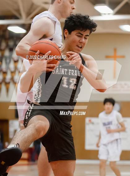 Thumbnail 3 in Saint Francis vs Petaluma (Rose City Basketball Tournament) photogallery.