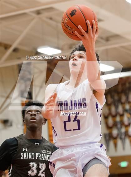 Thumbnail 2 in Saint Francis vs Petaluma (Rose City Basketball Tournament) photogallery.