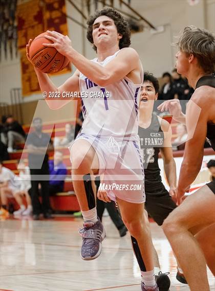 Thumbnail 3 in Saint Francis vs Petaluma (Rose City Basketball Tournament) photogallery.
