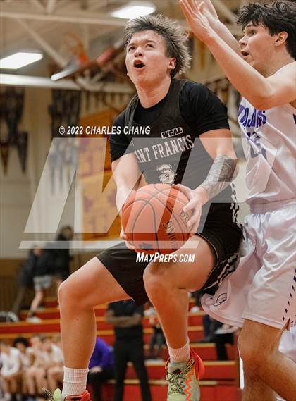 Thumbnail 1 in Saint Francis vs Petaluma (Rose City Basketball Tournament) photogallery.