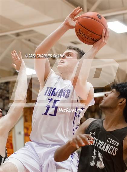 Thumbnail 2 in Saint Francis vs Petaluma (Rose City Basketball Tournament) photogallery.